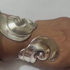 ALFREDO VILLASANA VINTAGE CLAMPER CUFF BRACELET 925 STERLING